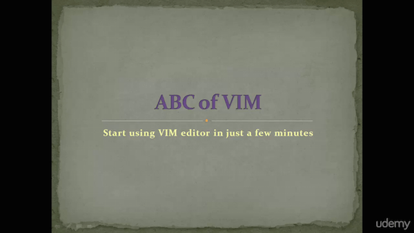Udemy - ABC of VIM