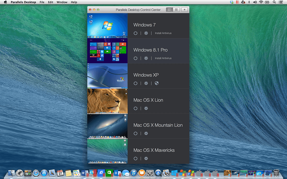 settings for desktop windows in mac