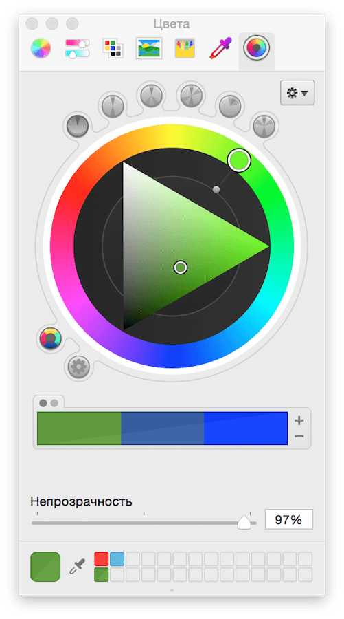 Hex number color picker