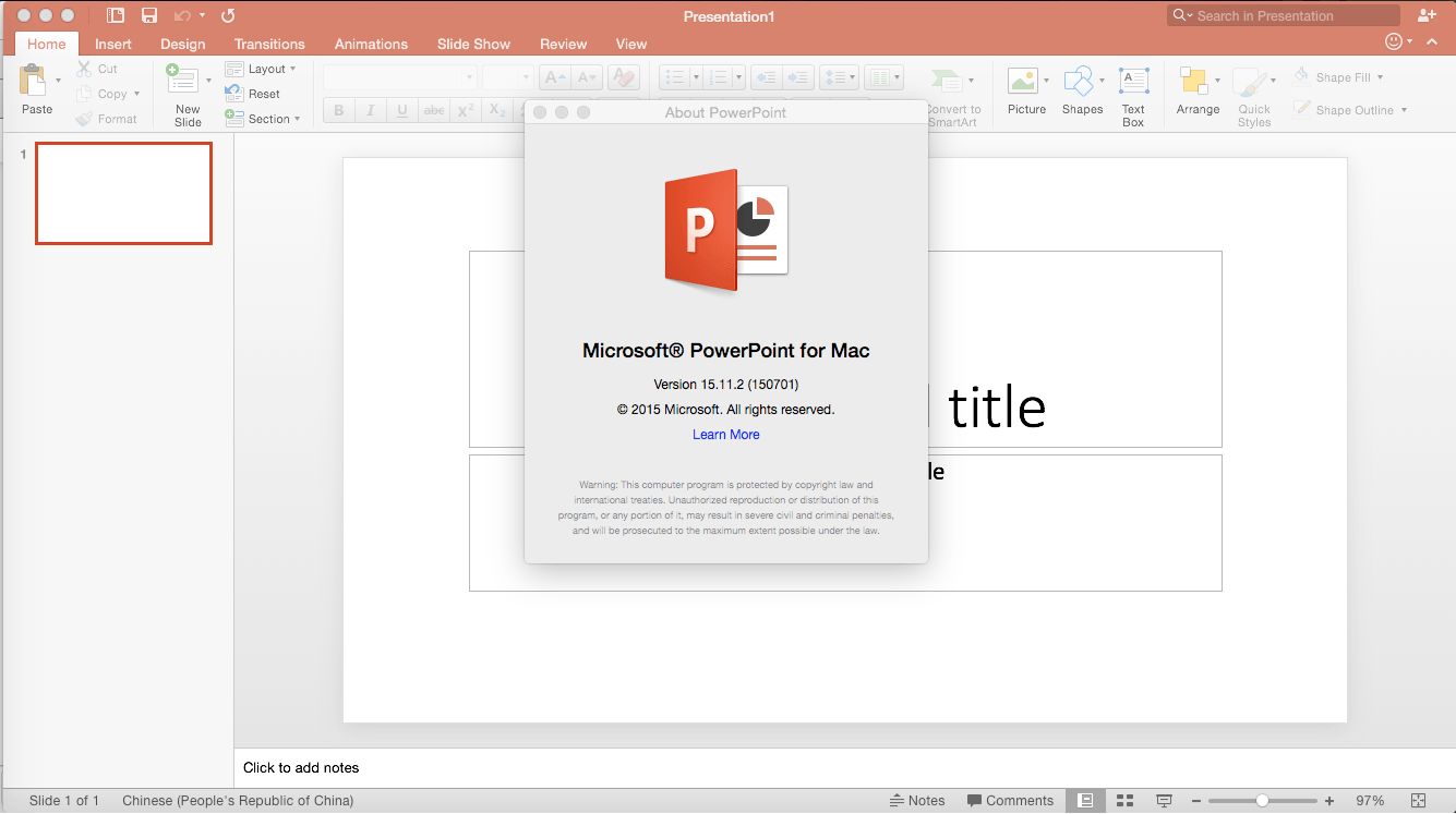 microsoft powerpoint for mac for sale