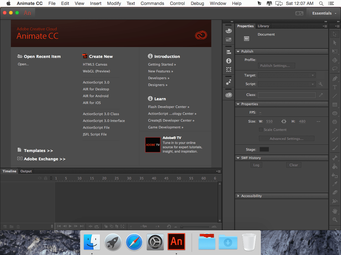 Adobe Animate CC  for Mac download | Mac OS