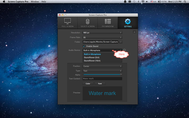 screen capture mac