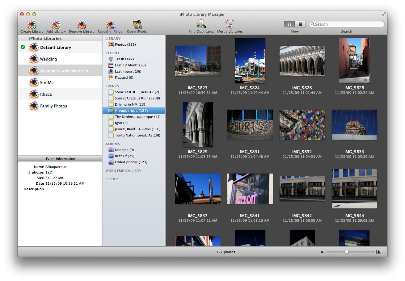 opening iphoto library manager in photos
