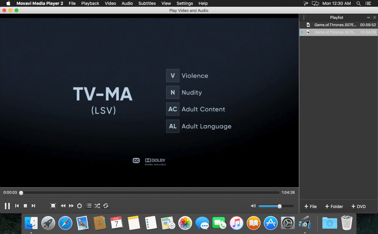 mkv video player mac 10.6.8