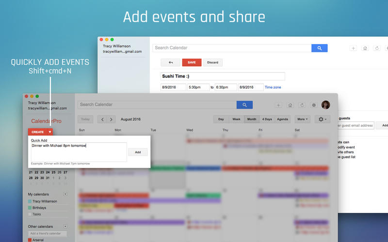 google app calendar for mac