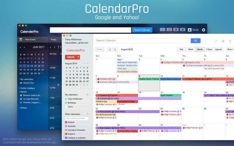 calendarpro for google mac