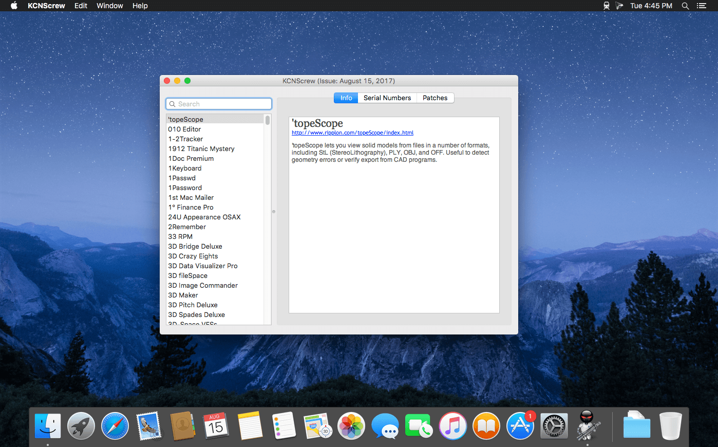 kcnscrew for mac