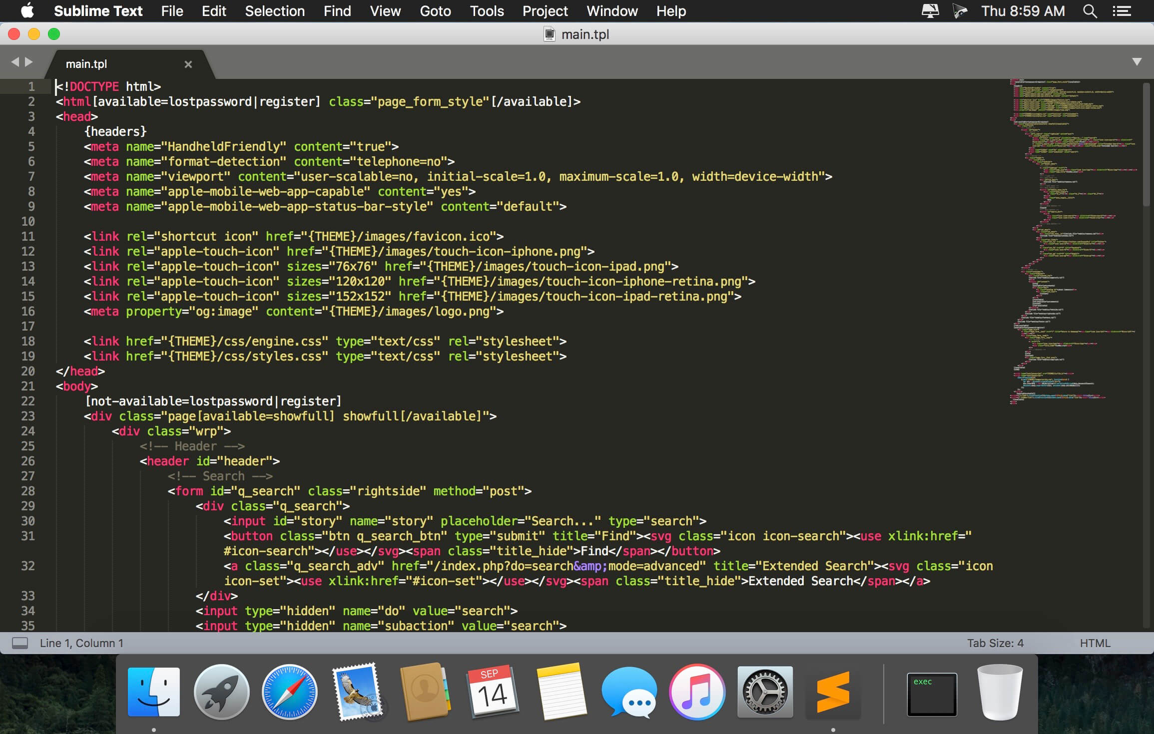 sublime text on mac