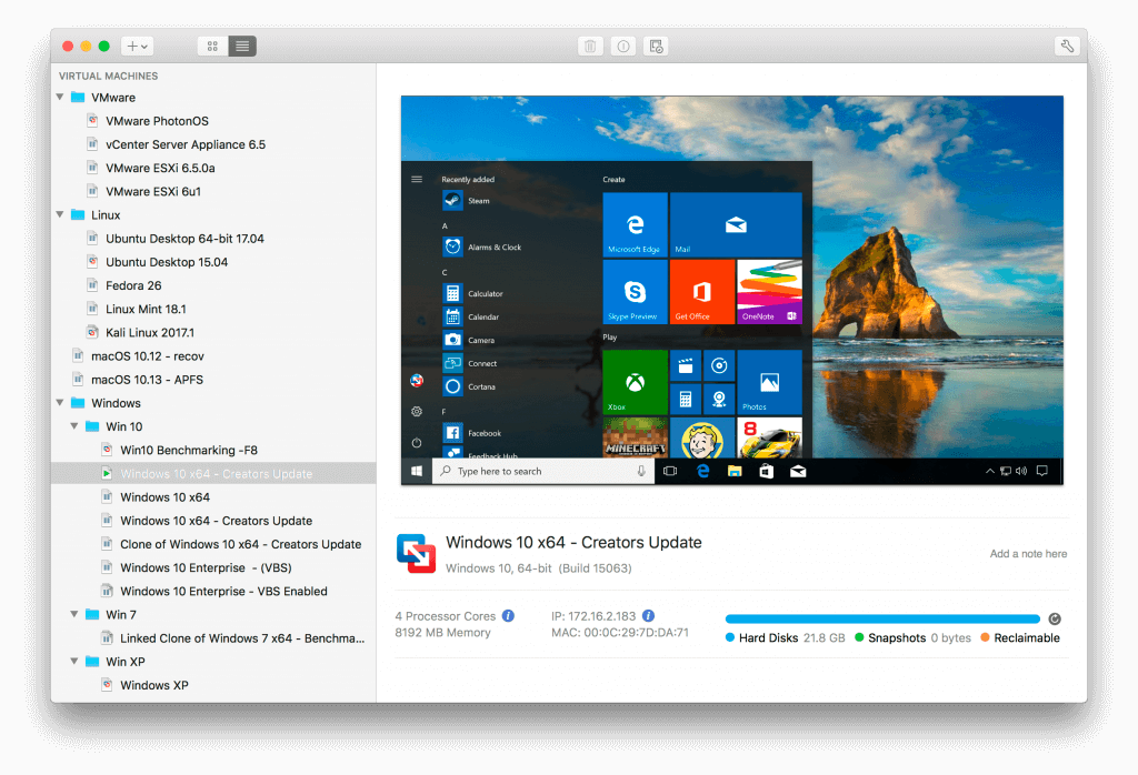 vmware fusion pro comparison