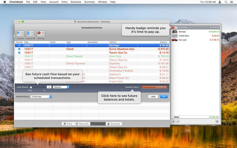 simple checkbook software for mac