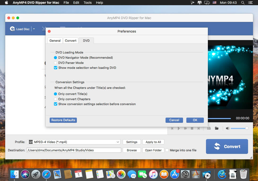 AnyMP4 DVD Creator 7.2.96 for mac download free