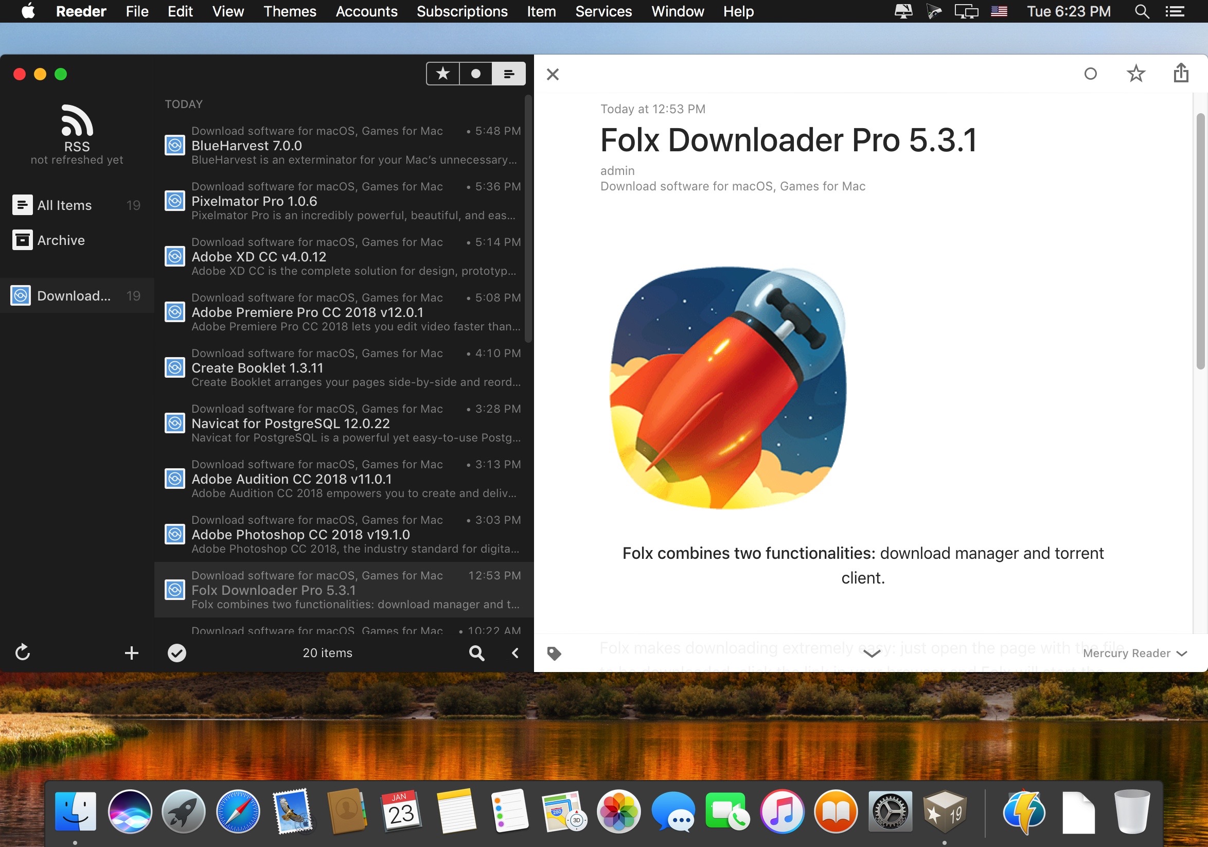 Reeder download the new version for windows