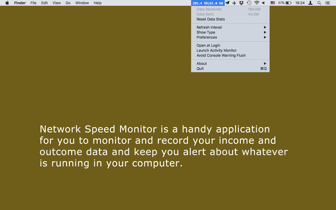 Network Speed Monitor 2.4.1 download | macOS