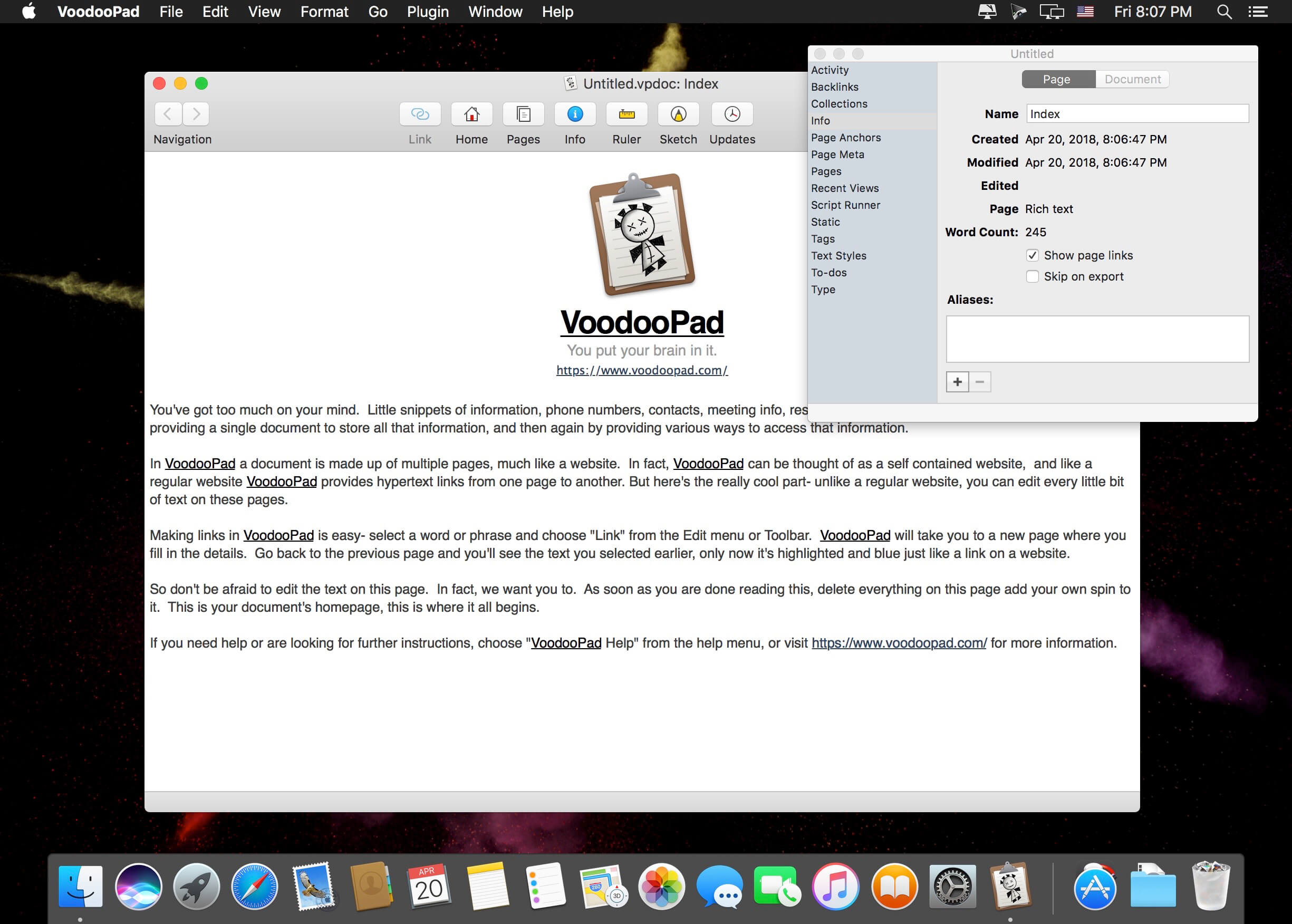 voodoopad documents lost their custom icons