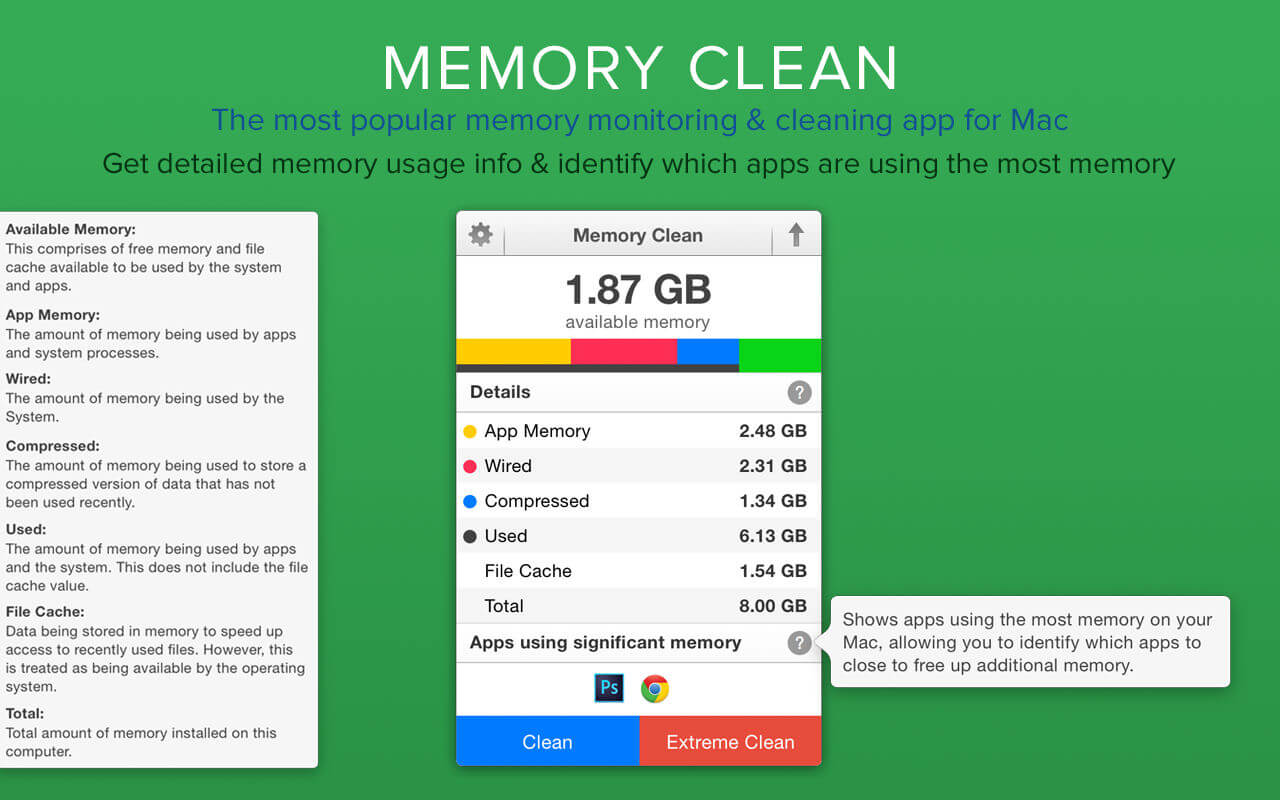 Clean up memory space