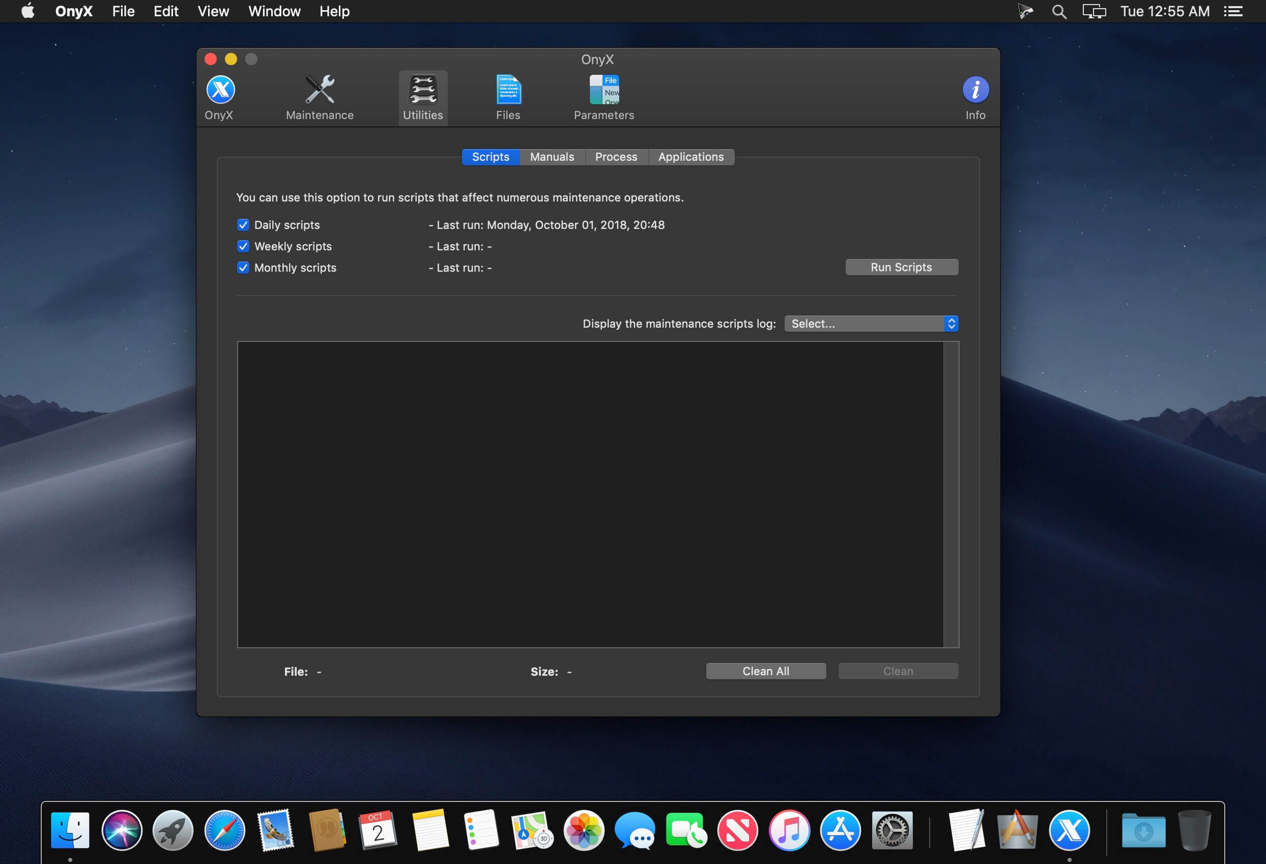 onyx for mac 10.11.6