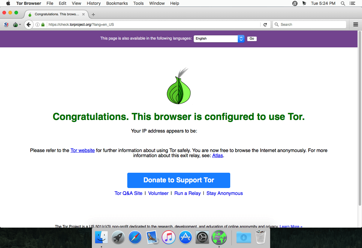use another browser with tor hidra