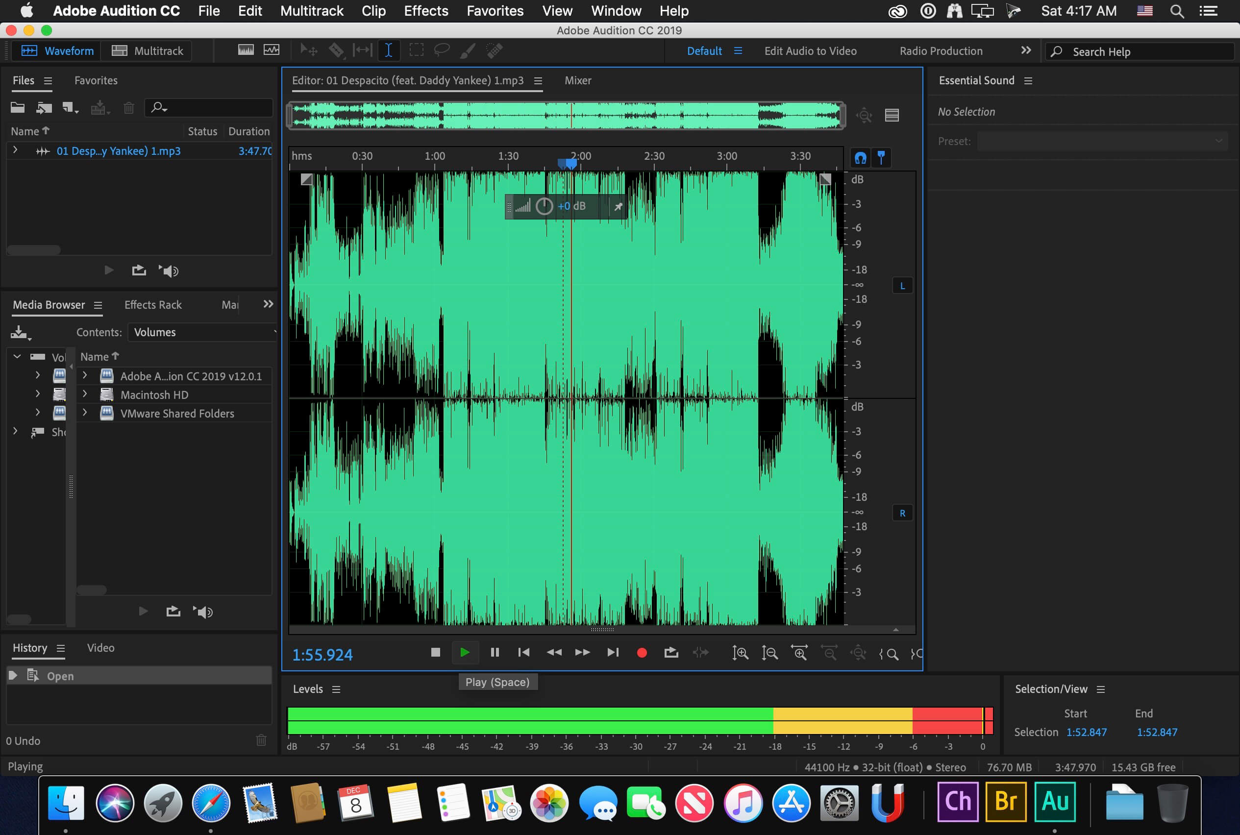 adobe audition clean up audio
