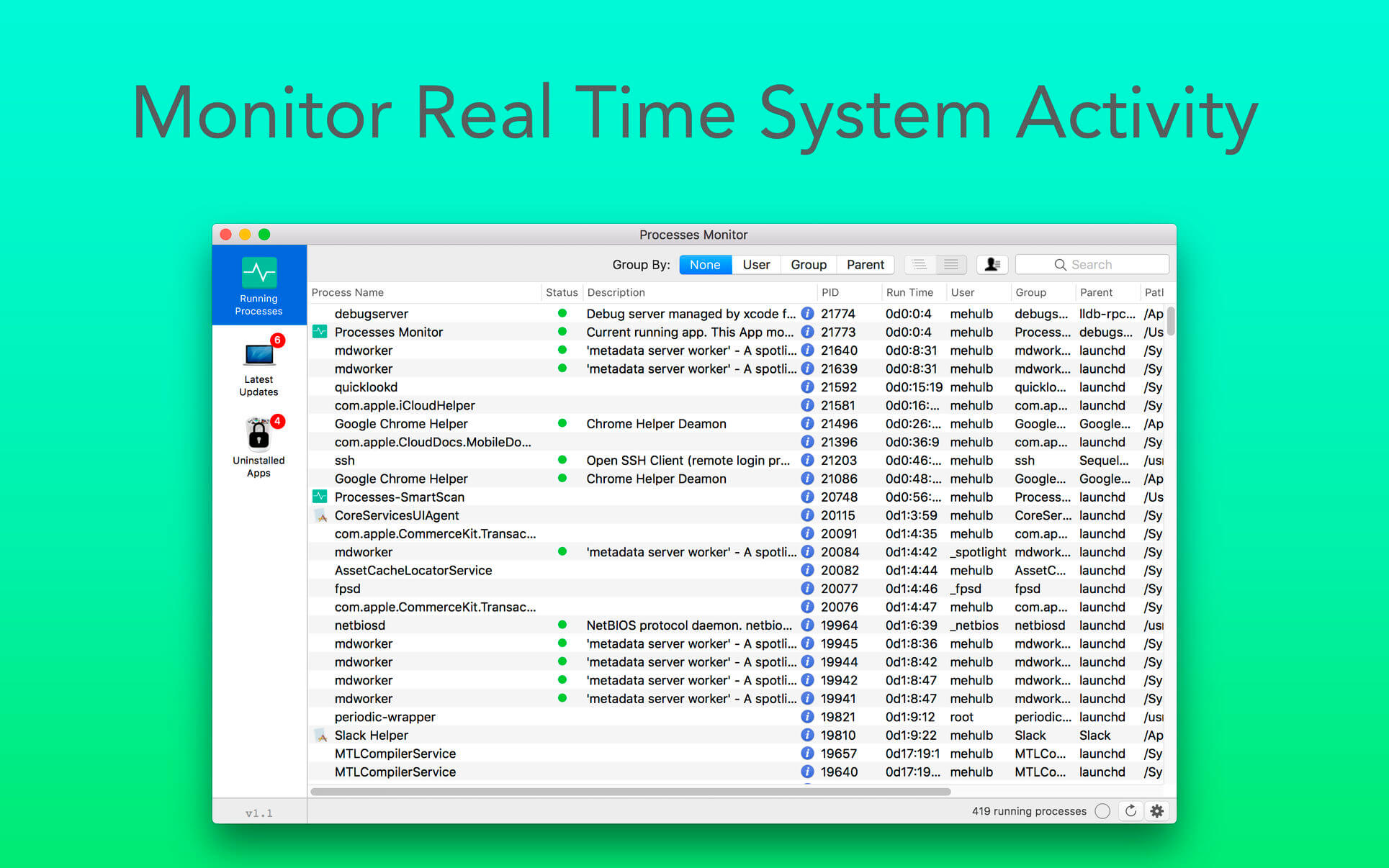 Process Monitor 3.95 instal the new for mac