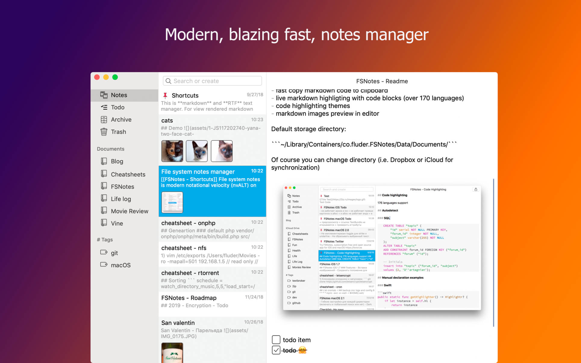 FSNotes for windows instal free