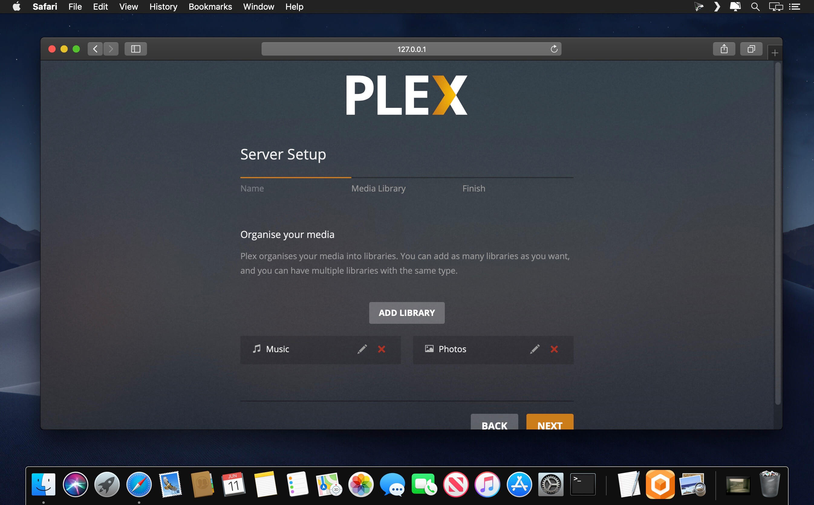 plex macos server