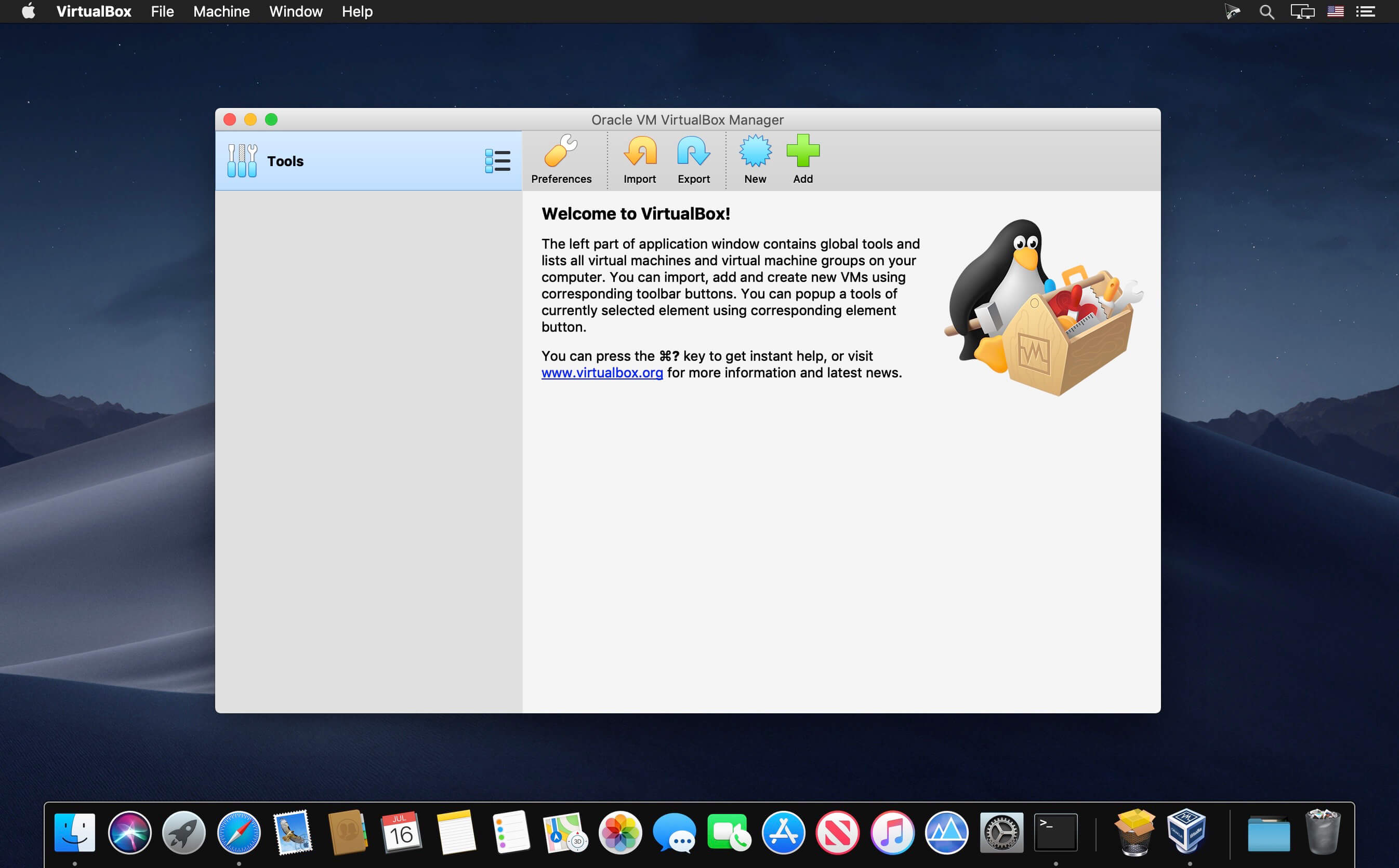 virtualbox mac