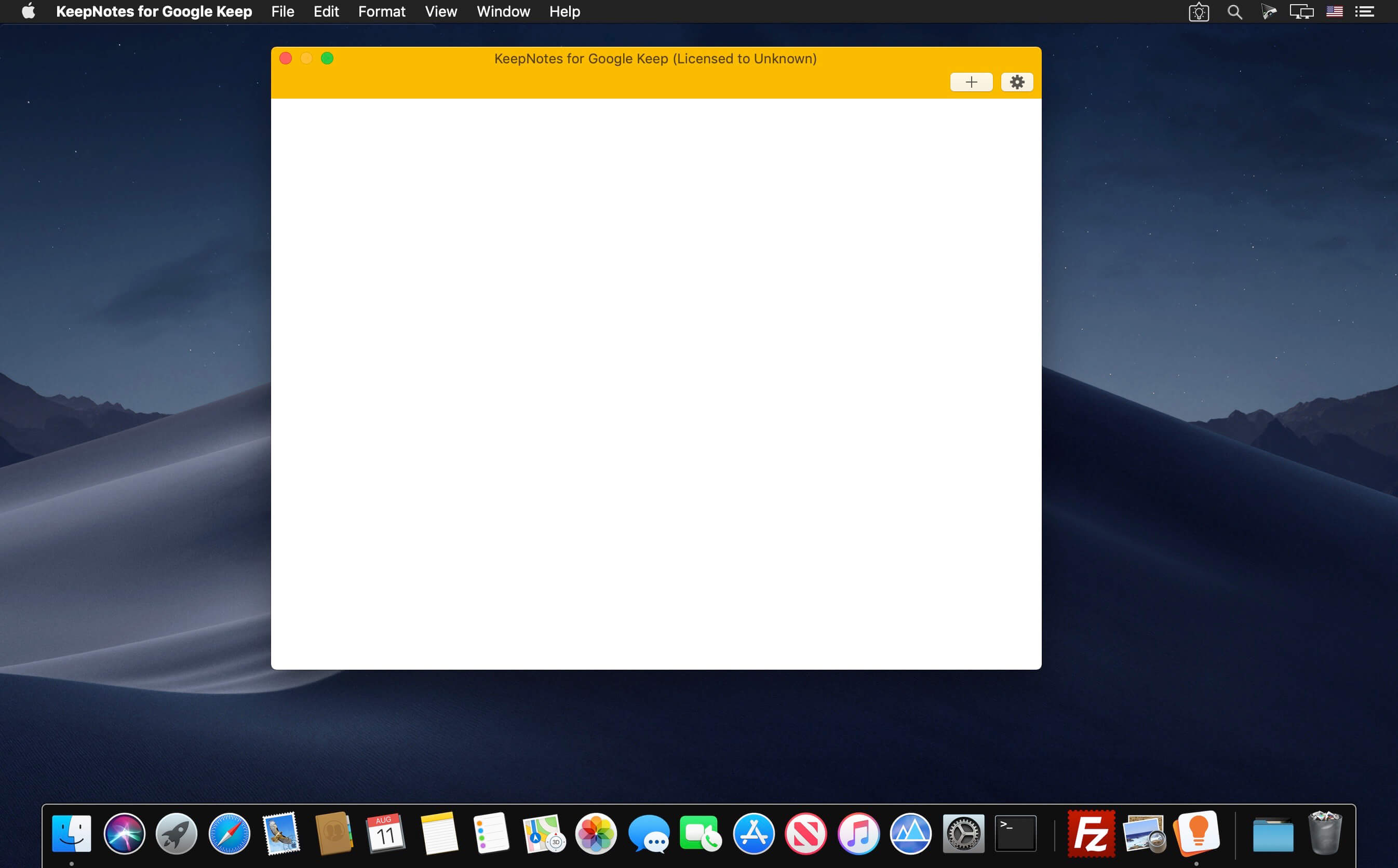 osx desktop note