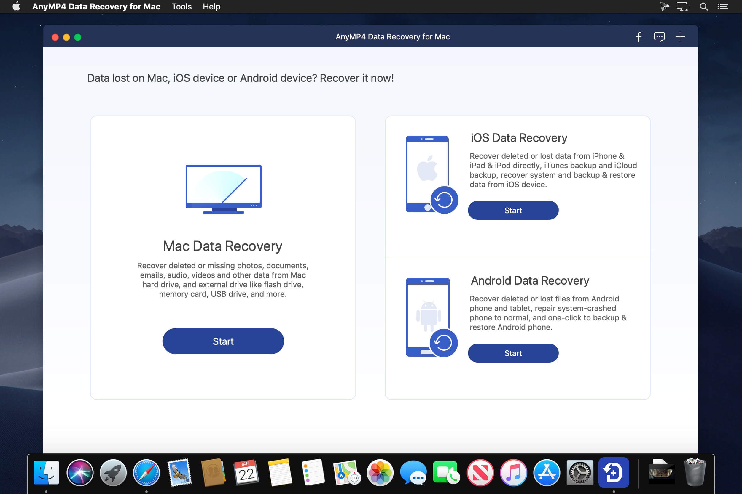 AnyMP4 Android Data Recovery 2.1.12 for mac instal