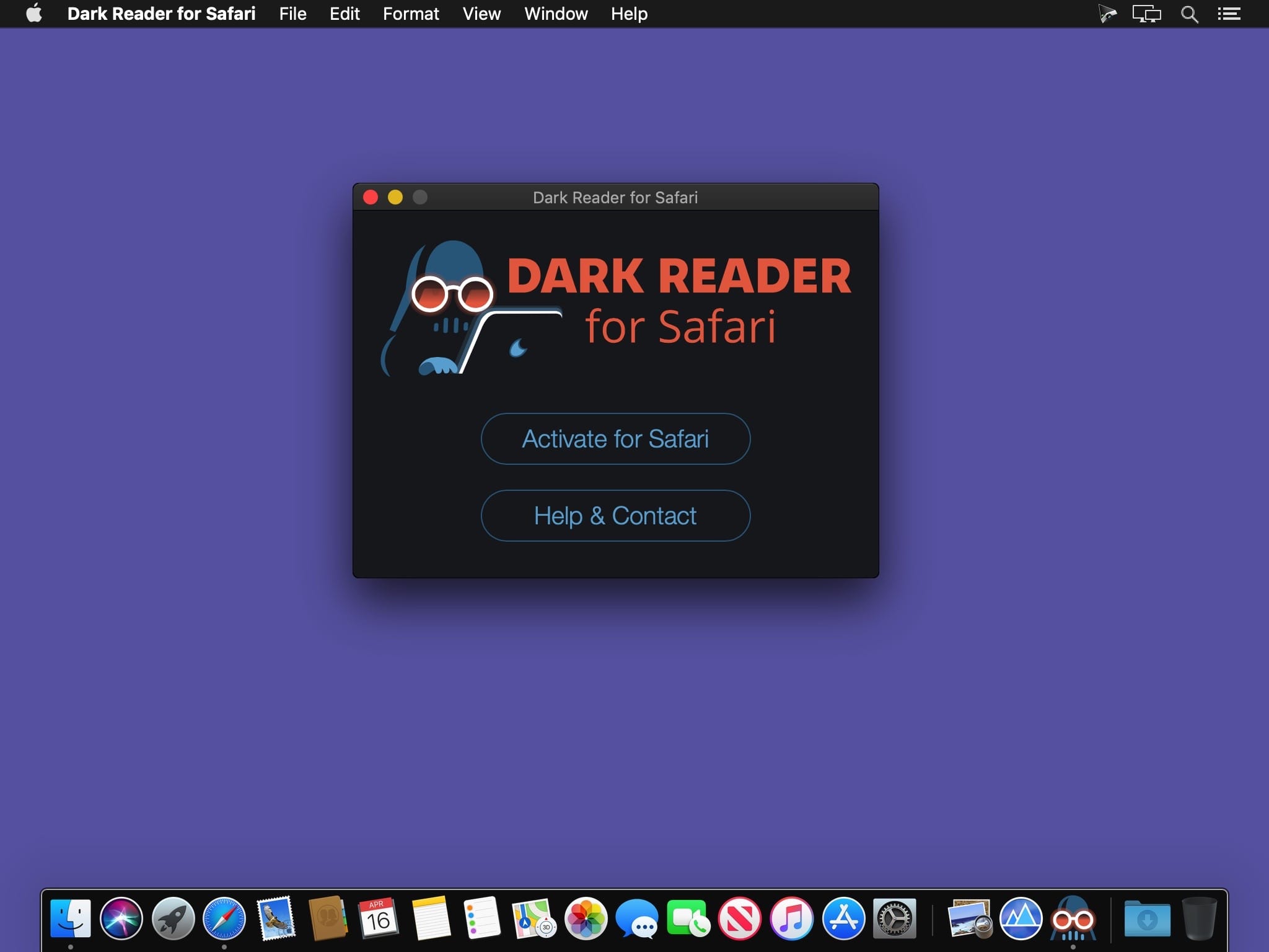 dark reader on safari