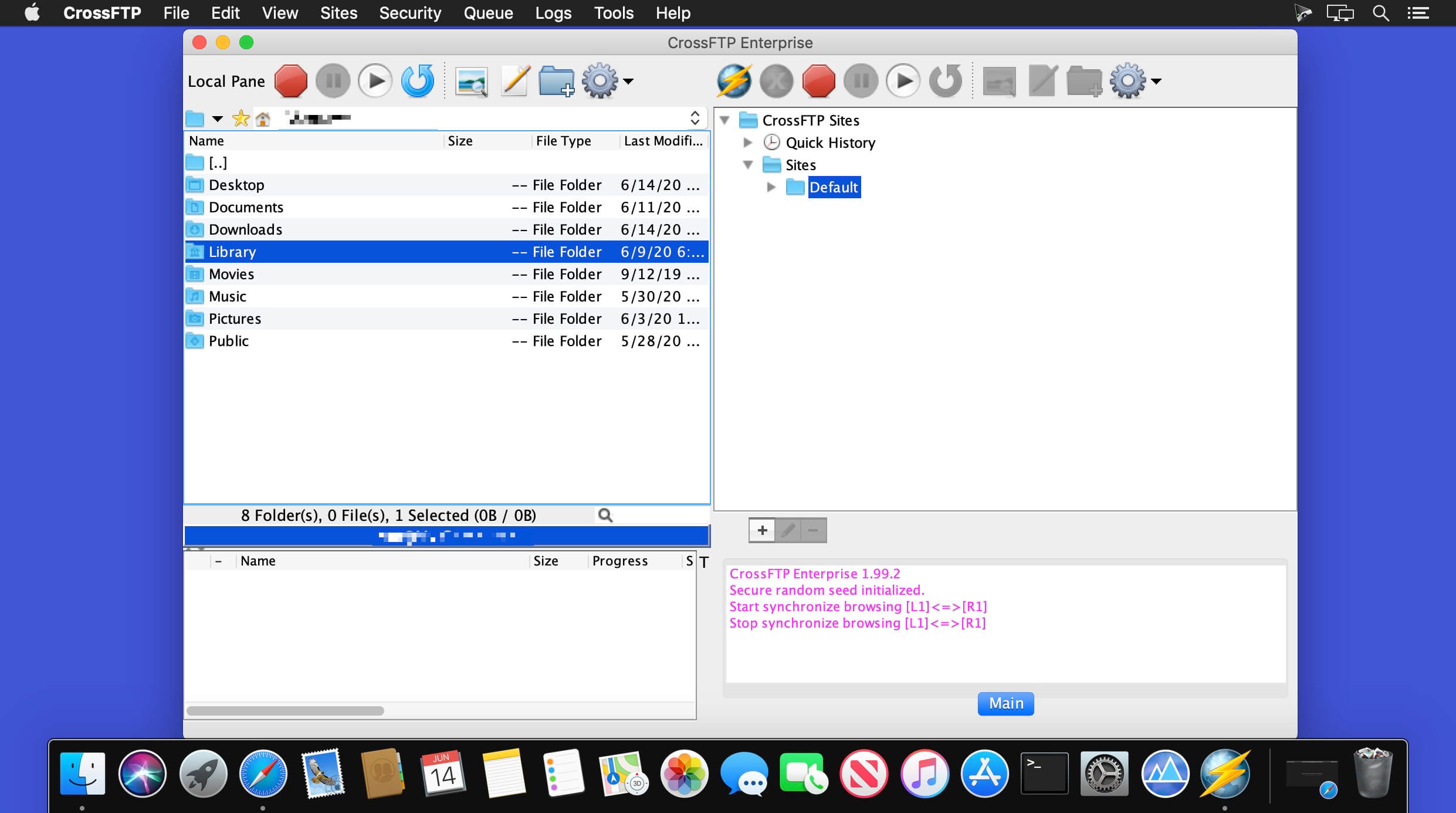 CrossFTP Enterprise 1.99.2 download | macOS