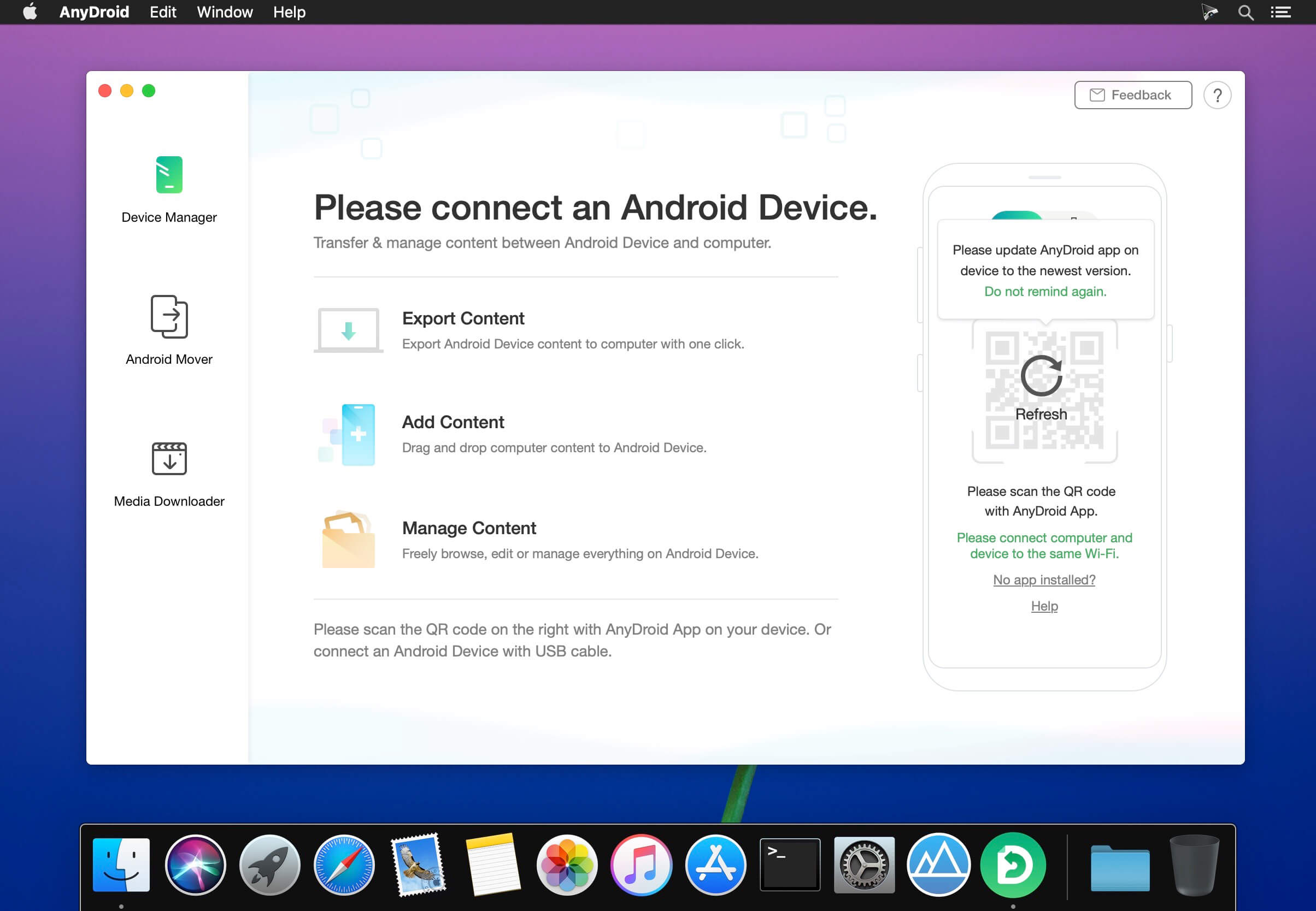 anydroid pour mac