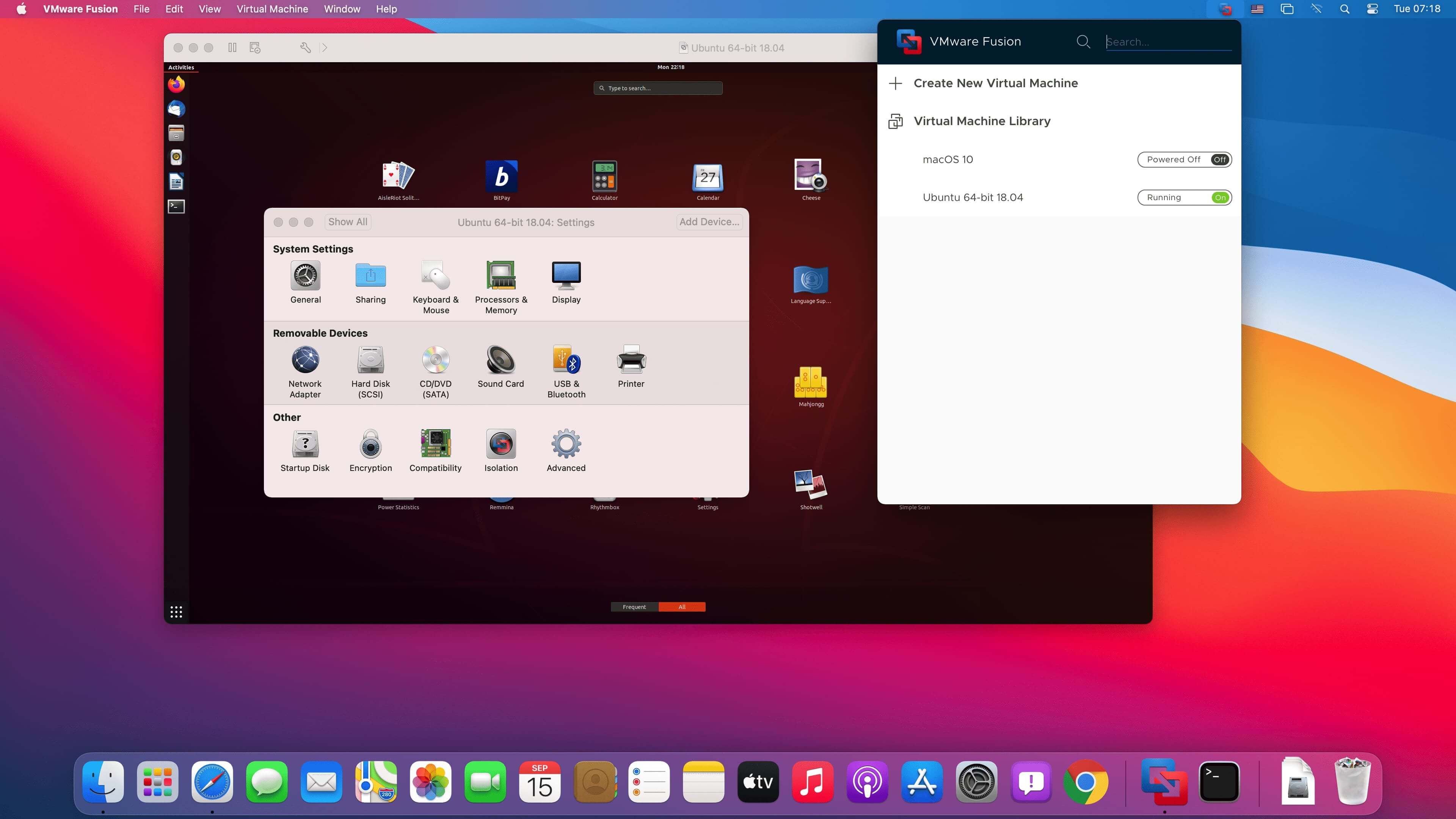 vmware fusion ubuntu m1